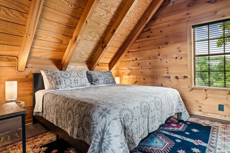 King bed in the master bedroom
